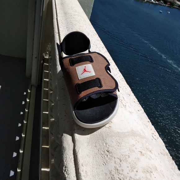 Nike Air Jordan Flight LS Slides archeo Solarsoft habanero rojo - Picture 5 of 6